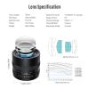 AstrHori 35mm F1.8 Large Aperture Full Frame Manual Prime Lens Starburst Effect & Filter Slot Compatible with Sony E-Mount Mirrorless Camera A7,A7R,A7S,A9A6000,A6300,A6400,A6500,A6600(Black) view 2