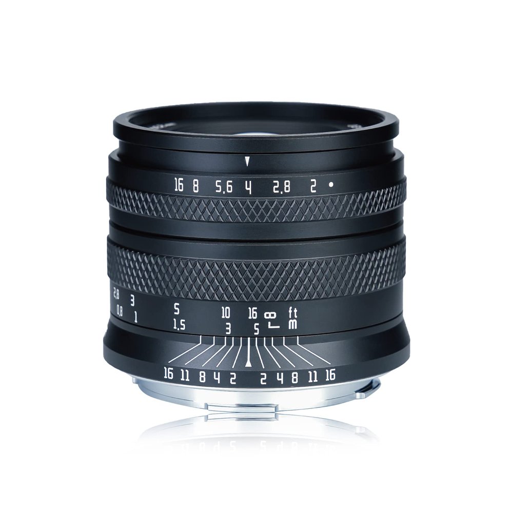 AstrHori 50mm F2.0 Large Aperture Full Frame Manual Prime Lens with Blur Effect & Filter Slot Compatible with Canon EF-M-Mount Mirrorless Camera M,M2,M3,M5,M6,M10,M100,M50,M50II(Black)