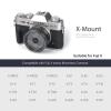 AstrHori 27mm F2.8 II Large Aperture APS-C Manual Inner Focus Prime Lens with Filter Slot Compatible with Fuji Fujifilm X-Mount Mirrorless Camera X-PRO1,X-E1,X-E2,X-E3,X-H1,X-T1,X-T10,X-T2(Grey) view 3