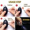 LQMIZ Keychain Set For Women,10pcs Keychain Accessories With Personal Safety Alarm,Silicone Beaded Bracelet,Cotton Tassel,Cute Pom Pom etc.Gift For Her, Black view 4
