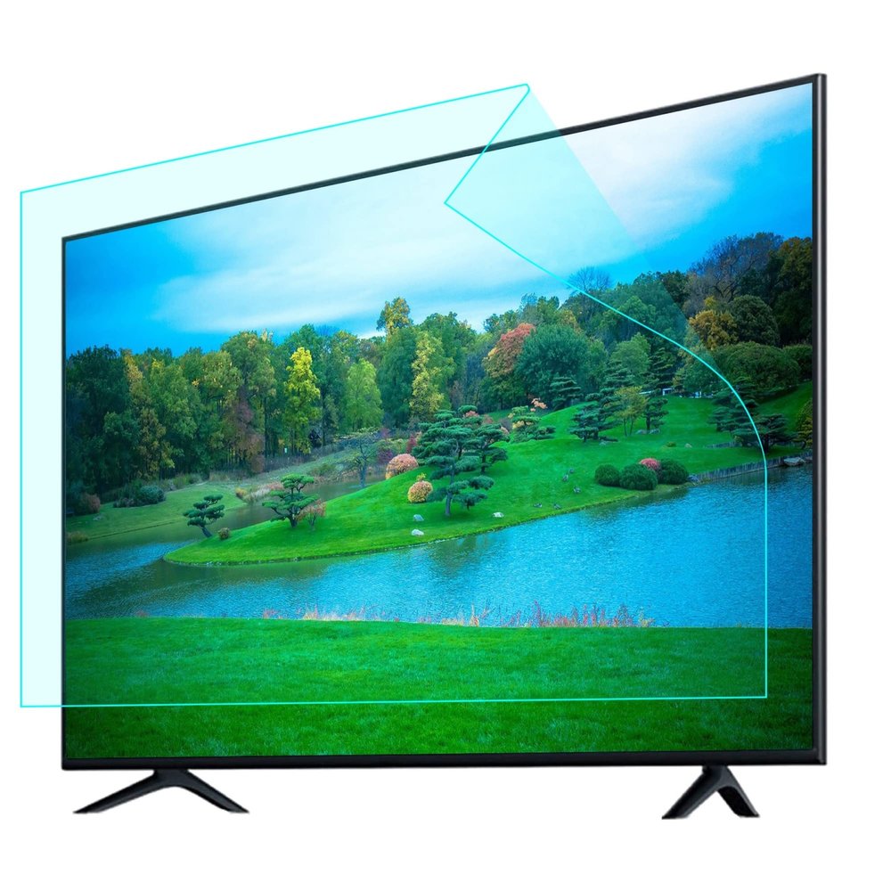 55in Anti UV/Anti Blue Light TV Screen Protector, Anti Glare Relieve Screen Frosted Filter Film for LCD, LED, OLED & QLED 4K HDTV/Blue / 55in 1221X689mm