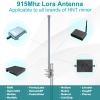 915MHZ LoRa Antenna Gateway 5.8 dbi Long Range Antenna Fiberglass Lorawan Omni Antenna with 16.4ft Antenna Cable Lightning Arrestor for RAK Sprint Nebra Bobcat Syncrob Helium M1 Hotspot HNT Miner view 4