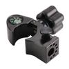 DMITER Aluminum Data Collector Holder  Quick Release Clamps Open Clamp Bracket with Compass, GNSS Accessory Pole Clamp for 32mm/1.25" Poles, T-Style Claw Type Holder for GPS Surveying Equipment view 2