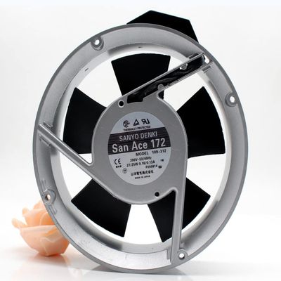 109-312 172x172x51mm 200V 0.16/0.13A 27/25W 2-Wire Cooling Fan
