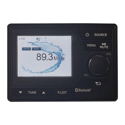 Milennia High-Power Marine Bluetooth USB Satellite Ready AM/FM Radio Stereo Digital Media Receiver with 3.5" Color Screen