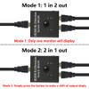 GELRHONR HDTV Switcher, 4K HDTV Splitter 2 Ports Bi-Direction Manual Switch 2 x 1/1 x 2 Passthrough,No External Power Required Supports Ultra HD 4K 3D 1080P for TV Box,DVD,Display,Monitor view 2