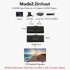 GELRHONR HDTV Switcher, 4K HDTV Splitter 2 Ports Bi-Direction Manual Switch 2 x 1/1 x 2 Passthrough,No External Power Required Supports Ultra HD 4K 3D 1080P for TV Box,DVD,Display,Monitor view 4