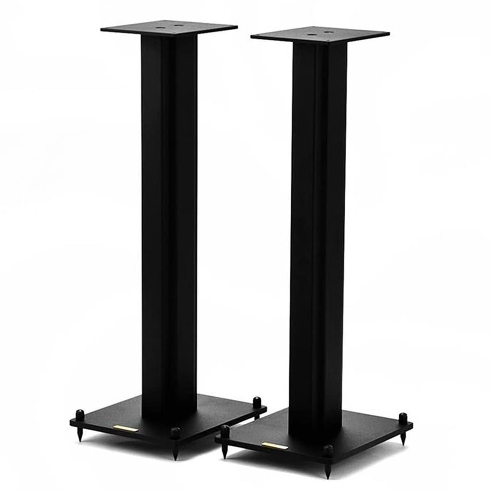 Feet Audio Stands Metal Speaker Floor Stands Living Room Cinema Surround Metal Stands Stable and Non-Wobbly (Color : Black, Size : 23 * 27 * 70cm)