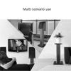 Feet Audio Stands Metal Speaker Floor Stands Living Room Cinema Surround Metal Stands Stable and Non-Wobbly (Color : Black, Size : 23 * 27 * 70cm) view 4