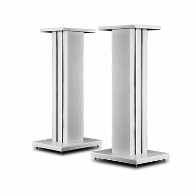 Feet Speaker Stands Floor Standing Surround Sound Speaker Stands Living Room Office Projector Stands High Load Bearing (Color : White, Size : 18 * 23 * 70cm)