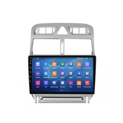 WDXSFR Double Din Car Stereo Audio Receiver Compatible with Carplay and Android Auto, 9 Inch Touchscreen Car Multimedia Nav Player for Peugeot 307 2004-2013 with Backup Camera,Octa core,6G+128G