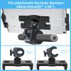 Keuvirya Tablet Holder Mount, Indoor Bike Gym Treadmill Spin Tablet Stand, Clamp Handlebar Mount for Stationary Bicycle, Stroller, Compatible with 4.7-13 iPad Pro, Mini, Air, iPhone view 3