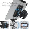 Keuvirya Tablet Holder Mount, Indoor Bike Gym Treadmill Spin Tablet Stand, Clamp Handlebar Mount for Stationary Bicycle, Stroller, Compatible with 4.7-13 iPad Pro, Mini, Air, iPhone view 4
