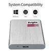 Betyble USB3.0 Portable 2.5 inch External Hard Drive Compatible with Mac, PC, Desktop, Laptop, MacBook (1TB, White) view 2