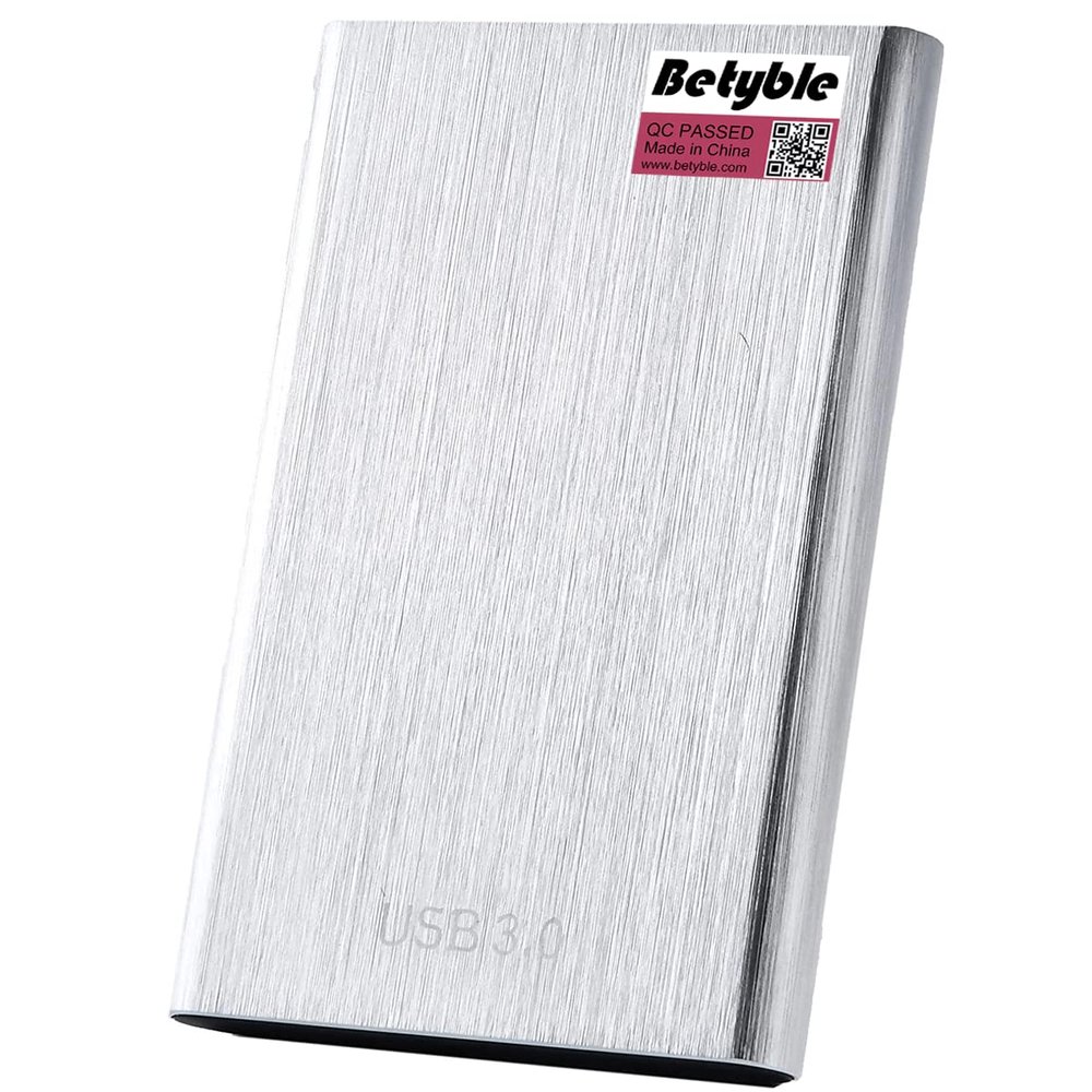 Betyble USB3.0 Portable 2.5 inch External Hard Drive Compatible with Mac, PC, Desktop, Laptop, MacBook (320GB, White)