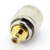 Envistia PL-259 UHF Male Plug to SMA Female Jack RF Adapter Barrel Coaxial Connector view 2