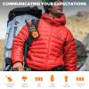 Wishouse Walkie Talkies for Adults Long Range-Rechargeable 4 Pack 2 Way Radios, Hiking Accessories Camping Gear Xmas Birthday Gift for Kids Family with Lamp,SOS Siren,NOAA Weather Alert,Easy to Use view 2