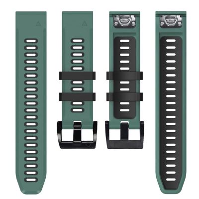 CZKE 22 26mm Quick Release Silicone Watchband Strap For Garmin Descent MK1 Mk2 Mk2i Wristband For Garmin TACTIX DELTA Bracelet Correa (Color : G, Size : 26mm Descent Mk2)