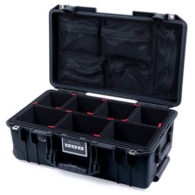 Black Pelican 1535 Air case. with TrekPak Dividers & lid Organizer.