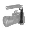 NICEYRIG Rosette Mount Bracket Extension Arm with NATO Lock Clamp, Quick Release Rail, Microphone Cold Shoe for ARRI Standard Rosette Handle Grip - 495 view 3