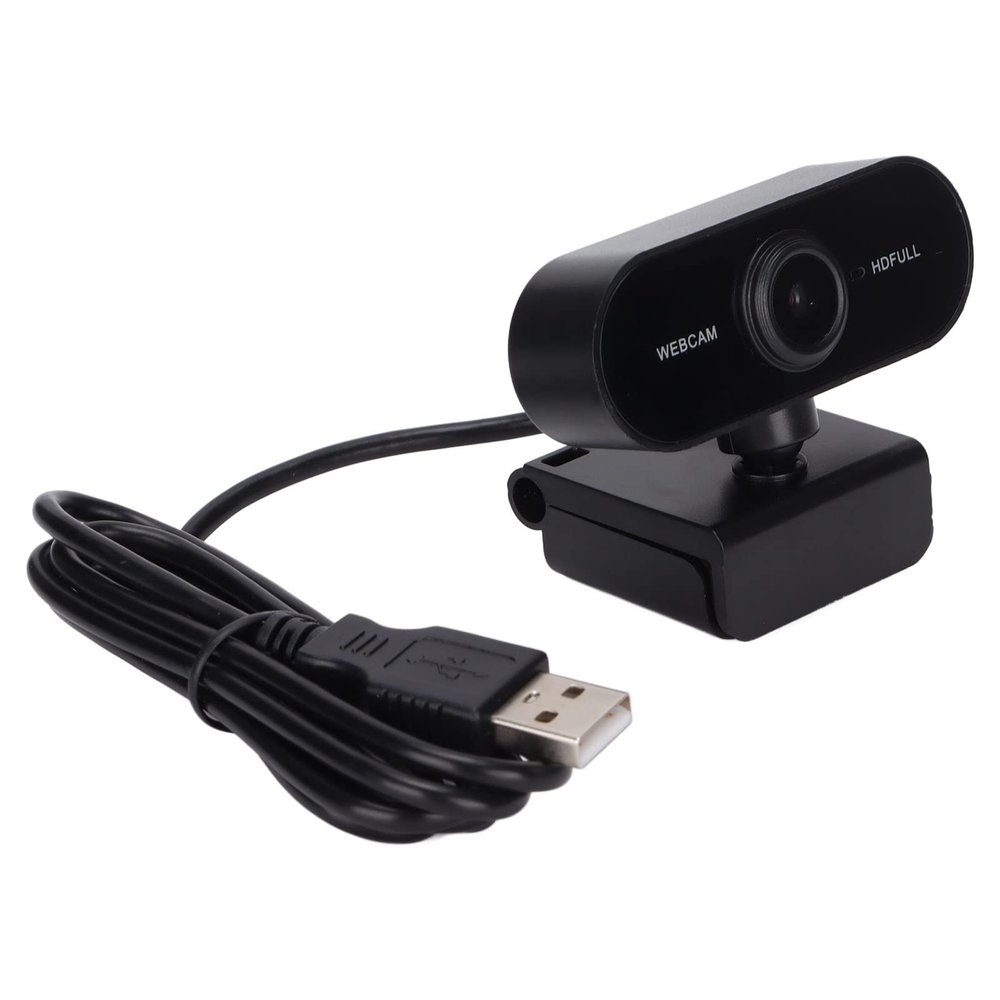 HD Computer Camera, Plastic Auto Focus 1080P Webcam Laptop Desktop Clear Output for Live Broadcast for Video Call for Conference