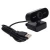 HD Computer Camera, Plastic Auto Focus 1080P Webcam Laptop Desktop Clear Output for Live Broadcast for Video Call for Conference view 1