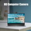 HD Computer Camera, Plastic Auto Focus 1080P Webcam Laptop Desktop Clear Output for Live Broadcast for Video Call for Conference view 3