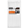 Oksdown 100 Pack 12 inch White Heavy Duty Zip Ties Thick Clear Cable Ties with 120 lbs Tensile Strength Large Plastic Wire Ties view 1