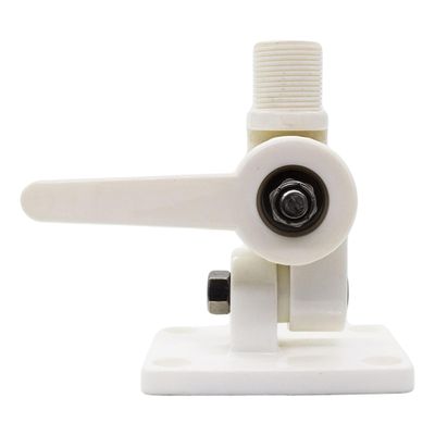 Marine City Heavy Duty Nylon Ratcheting Adjustable Antenna Base Mount for Boats - for VHF, AIS, GPS, RV Wi-Fi or All Radiolabs Antennas