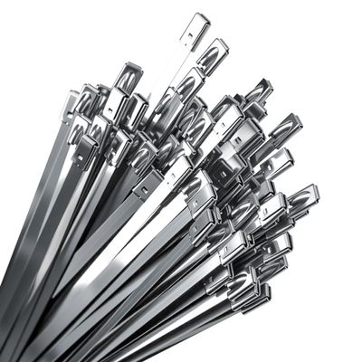 Stainless Steel Zip Ties 100PCS 11.8 Inch Heavy Duty Metal Self Locking Cable Ties for Chain Link Fence, Exhaust Wrap, Thermal Insulation, Outdoor, Industrial Use