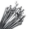 Stainless Steel Zip Ties 100PCS 11.8 Inch Heavy Duty Metal Self Locking Cable Ties for Chain Link Fence, Exhaust Wrap, Thermal Insulation, Outdoor, Industrial Use view 1