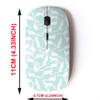 2.4G Wireless Mouse with Cute Pattern Design for All Laptops and Desktops with Nano Receiver - Ermine Blue view 2