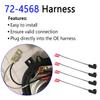 Speaker Harness Wiring Harness 72-4568 Compatible with GMC Buick Cadillac Chevy Silverado Sierra Suburban Tahoe Yukon Cobalt Colorado Speaker Connector Harness Adapter 4 Pack view 2
