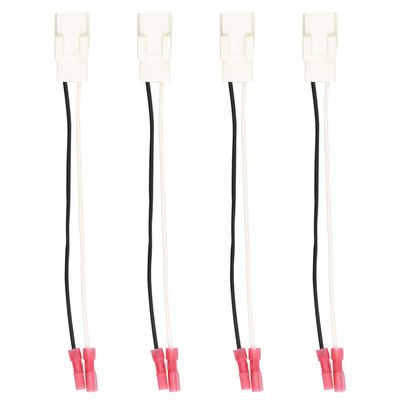Car Speaker Adapter Wire Harness Front Rear Door 72-6514 Compatible with Dodge Chrysler Town & Country Dakota Ram Wrangler Speaker Wiring Harness Speaker Connector 4 Pack