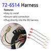 Car Speaker Adapter Wire Harness Front Rear Door 72-6514 Compatible with Dodge Chrysler Town & Country Dakota Ram Wrangler Speaker Wiring Harness Speaker Connector 4 Pack view 2