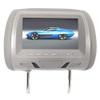 Universal Car Headrest Monitor - 7 Inch Adjustable Car Rear Seat Multi-Media Player Entertainment Display Screens Monitor for DVD Player and Video Games Grey view 1