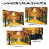 DRILLYR Painting Printing Universal Dustproof TV Cover Cloth Indoor 49-75 Inch TV Screen Protector - Bedroom Living Room Decoration Dust Cover,49inch view 2