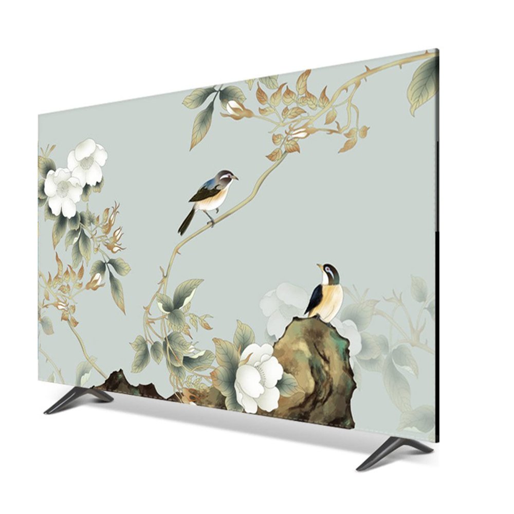 DRILLYR Waterproof Dust Proof Television Protector - (22-80inch) Universal LCD TV Dust Cover for Indoor Bedroom Living Room Decoration,43inch