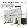 DRILLYR Waterproof Dust Proof Television Protector - (22-80inch) Universal LCD TV Dust Cover for Indoor Bedroom Living Room Decoration,43inch view 3