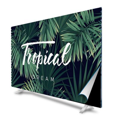 DRILLYR Universal TV Dust Cover for 49-75 Inch Flat/Curved Screen Television, Waterproof TV Screen Protector Indoor Bedroom Living Room Decoration,70inch