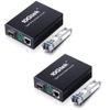 A Pair of Gigabit Single Mode LC Fiber Media Converter, with 2 Pcs SFP LX Modules, 1.25G/s Fiber to Ethernet Converter, 1000Base-LX to 10/100/1000base-TX, SFP to RJ45, SMF, 1310nm, up to 20km view 1