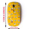2.4G Wireless Mouse with Cute Pattern Design for All Laptops and Desktops with Nano Receiver - Funny Cartoon Faces view 2