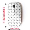 2.4G Wireless Mouse with Cute Pattern Design for All Laptops and Desktops with Nano Receiver - Dog French Bulldog view 2
