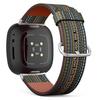CJBROES Replacement Leather Watch Band, Compatible with Fitbit Versa 3 and Fitbit Sense of Wristband Bracelet Accessory - Tribal Mexicans view 1