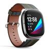 CJBROES Replacement Leather Watch Band, Compatible with Fitbit Versa 3 and Fitbit Sense of Wristband Bracelet Accessory - Tribal Mexicans view 2
