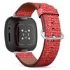CJBROES Replacement Leather Watch Band, Compatible with Fitbit Versa 3 and Fitbit Sense of Wristband Bracelet Accessory - Christmas Words view 1