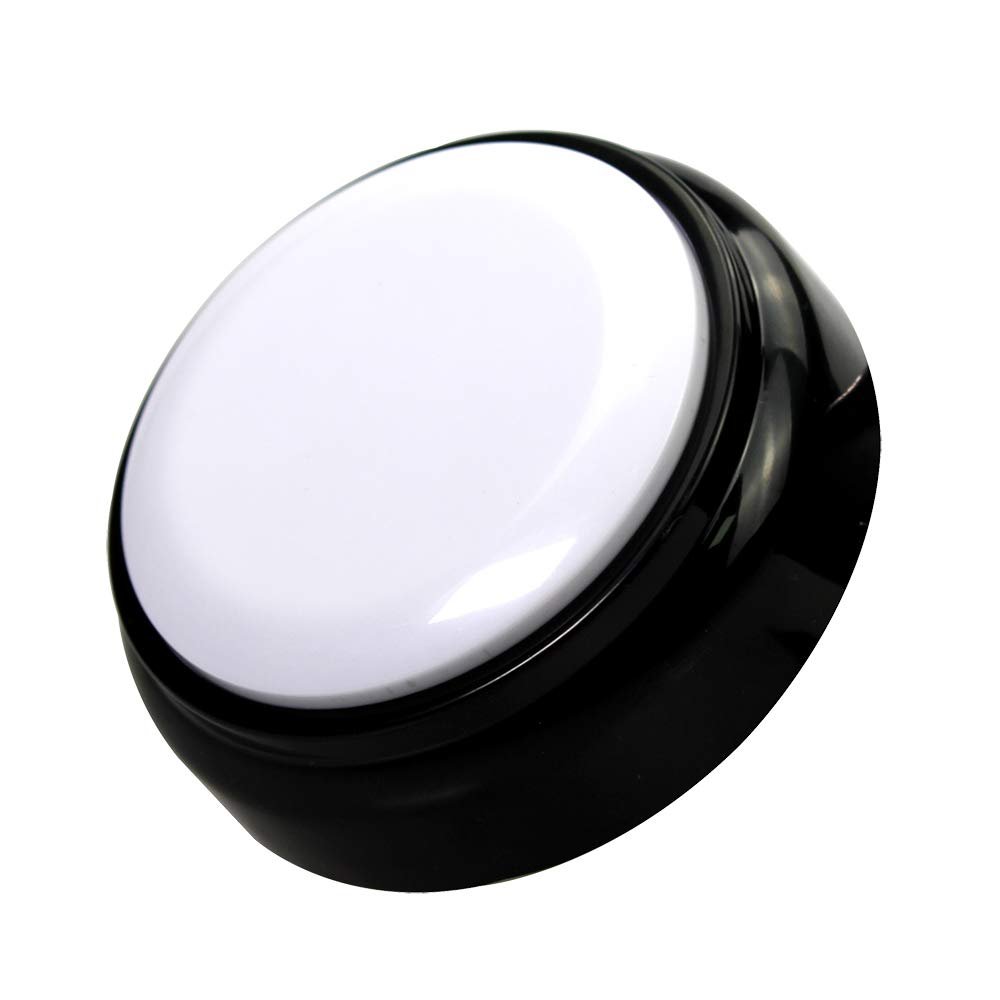 Voice Recording Button, Recordable Button Buzzer Talking Button Record Sound Box 30 Seconds Recording Press Buttons for Dogs, Funny Gift for Study Office Home