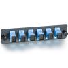 10Gtek Fiber Optic Patch Panel with 6 SC UPC Simplex Connectors Fiber Optic Adapter, SMF, LGX Compatible view 3