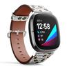 CJCBROES Replacement Leather Watch Band, Compatible with Fitbit Versa 4, Versa 3 and Fitbit Sense 2, Fitbit Sense of Wristband Bracelet Accessory - Dachshund Dog Breed Collection view 2