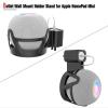 HeyMoonTong Outlet Wall Mount Holder Stand Fits for Apple HomePod Mini, A Space-Saving Accessory for HomePod Mini Smart Home Speakers with Cord Management, Hide Messy Wires (Black) view 2